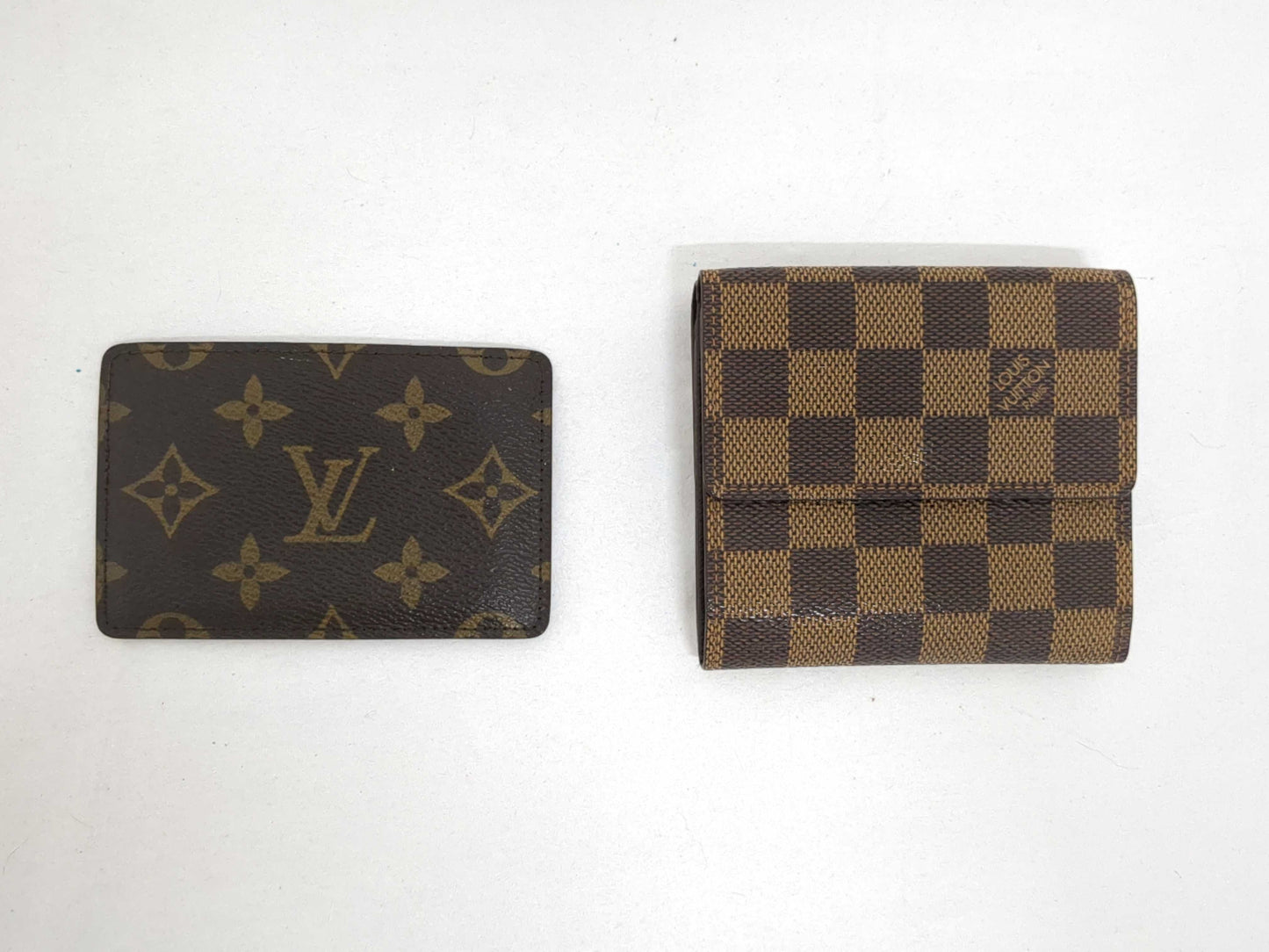 LOUIS VUITTON Monogram Card Case/Damier Folding Wallet *2 Wallets