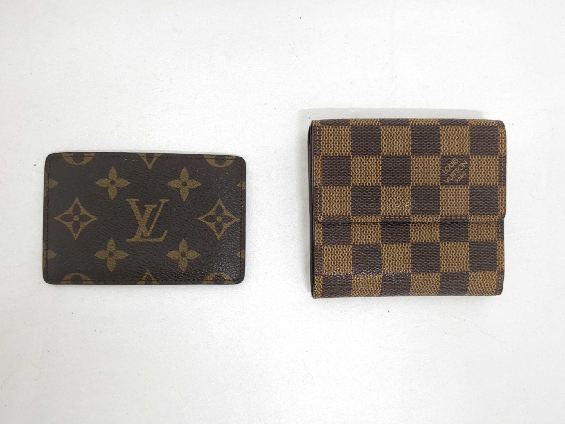 LOUIS VUITTON Monogram Card Case/Damier Folding Wallet *2 Wallets