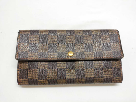 LOUIS VUITTON Damier Portefeuille Sarah Wallet