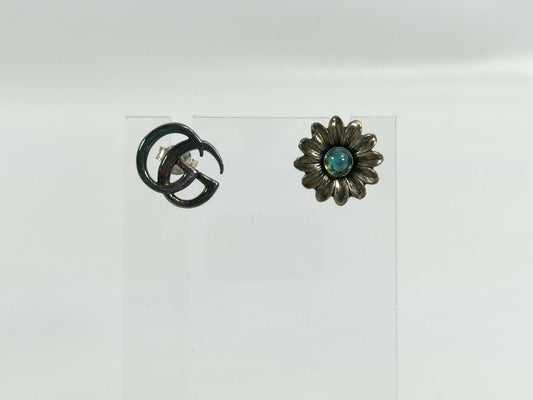 GUCCI 925 GG/Flower Design Earrings