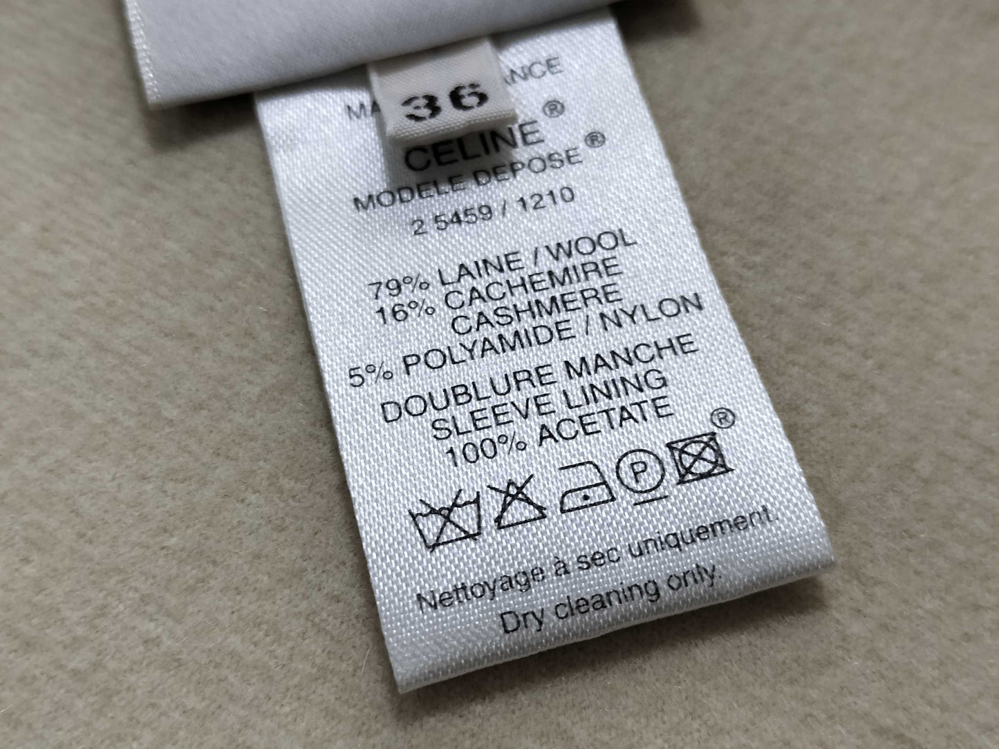 CELINE Finision Main Collarless Coat Coat