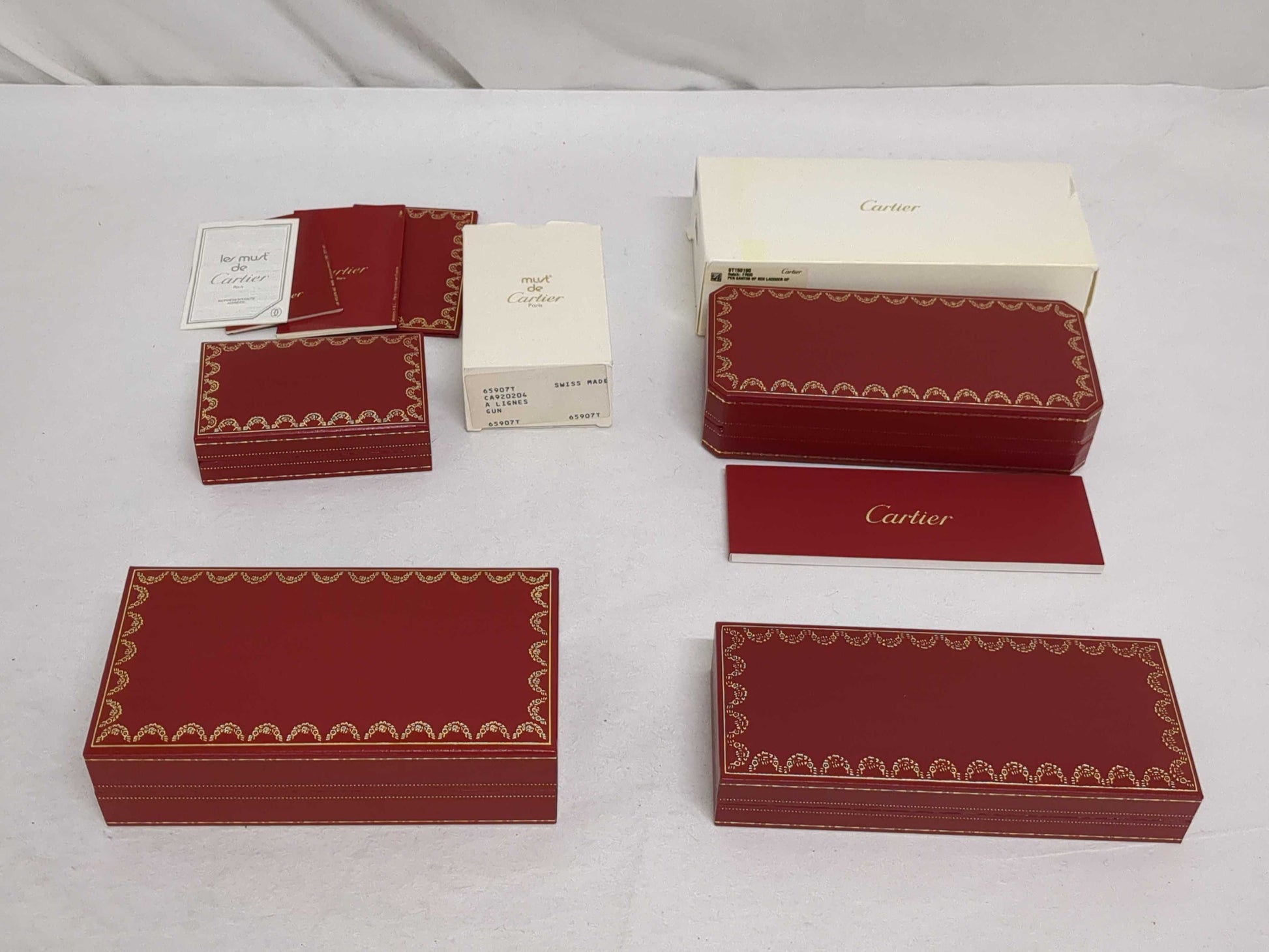 Cartier Lighter and other empty boxes, bulk box 