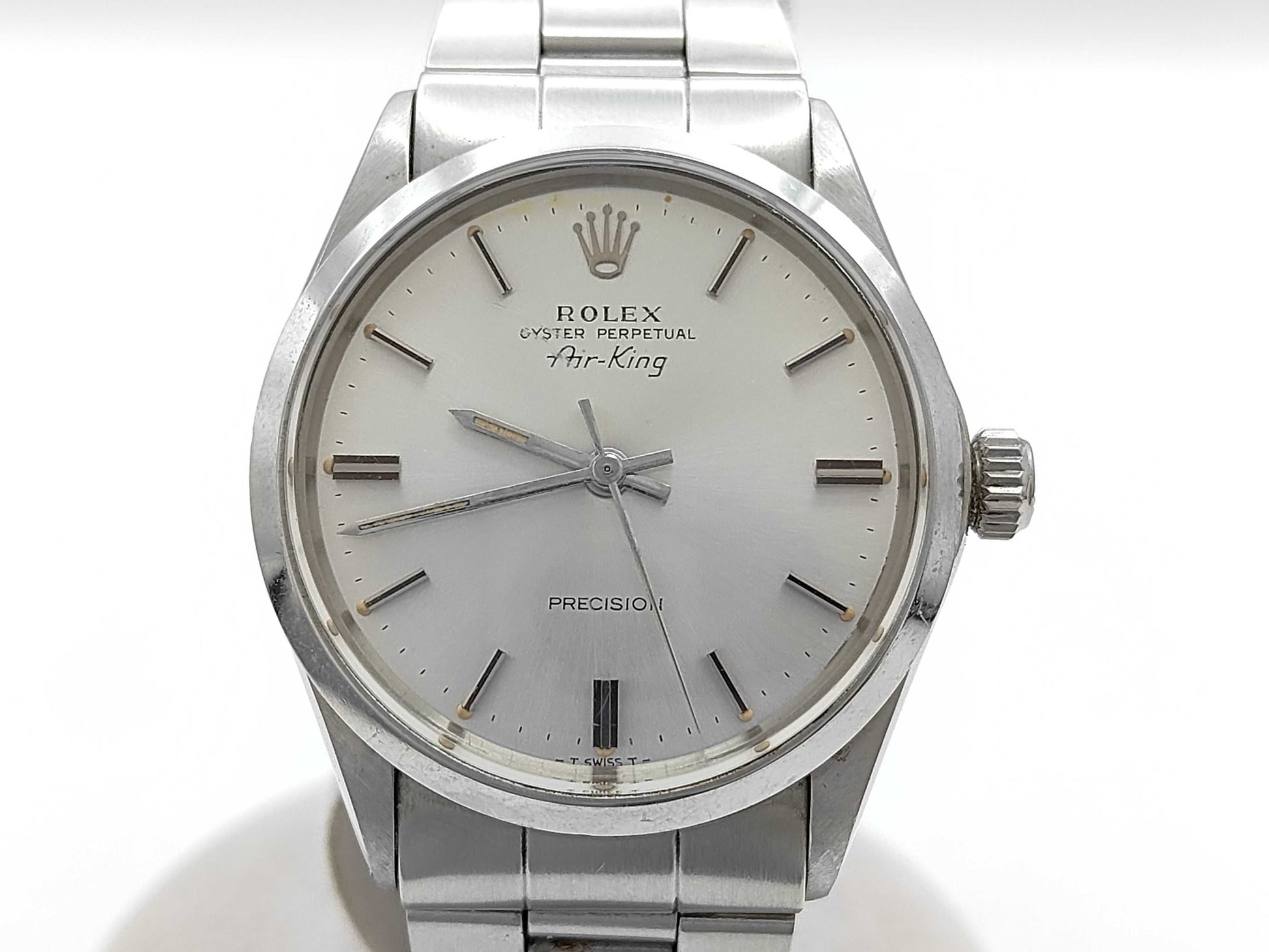ROLEX 5500 2260315 Silver Dial Oyster Boys' Watch