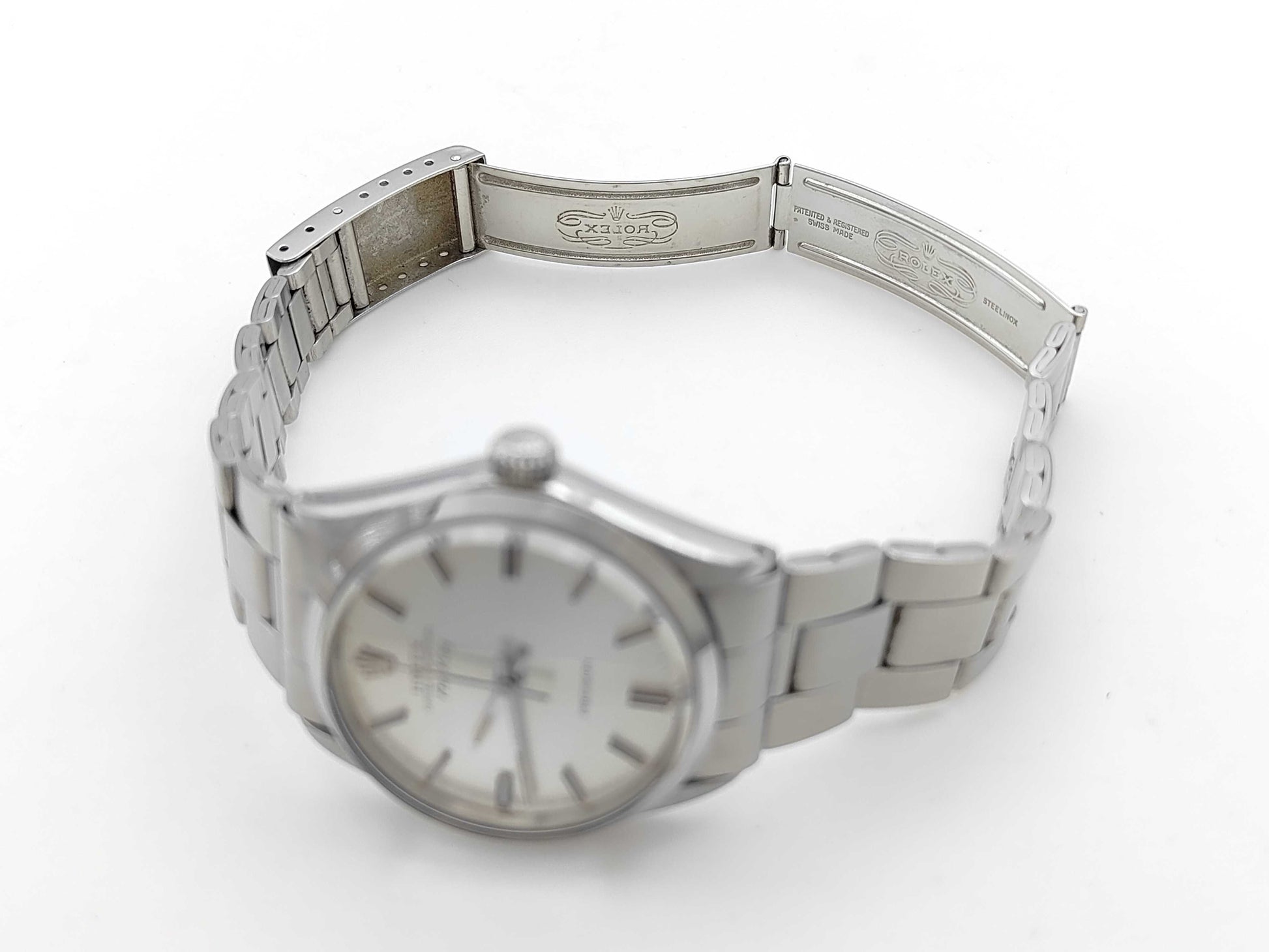 ROLEX 5500 2260315 Silver Dial Oyster Boys' Watch