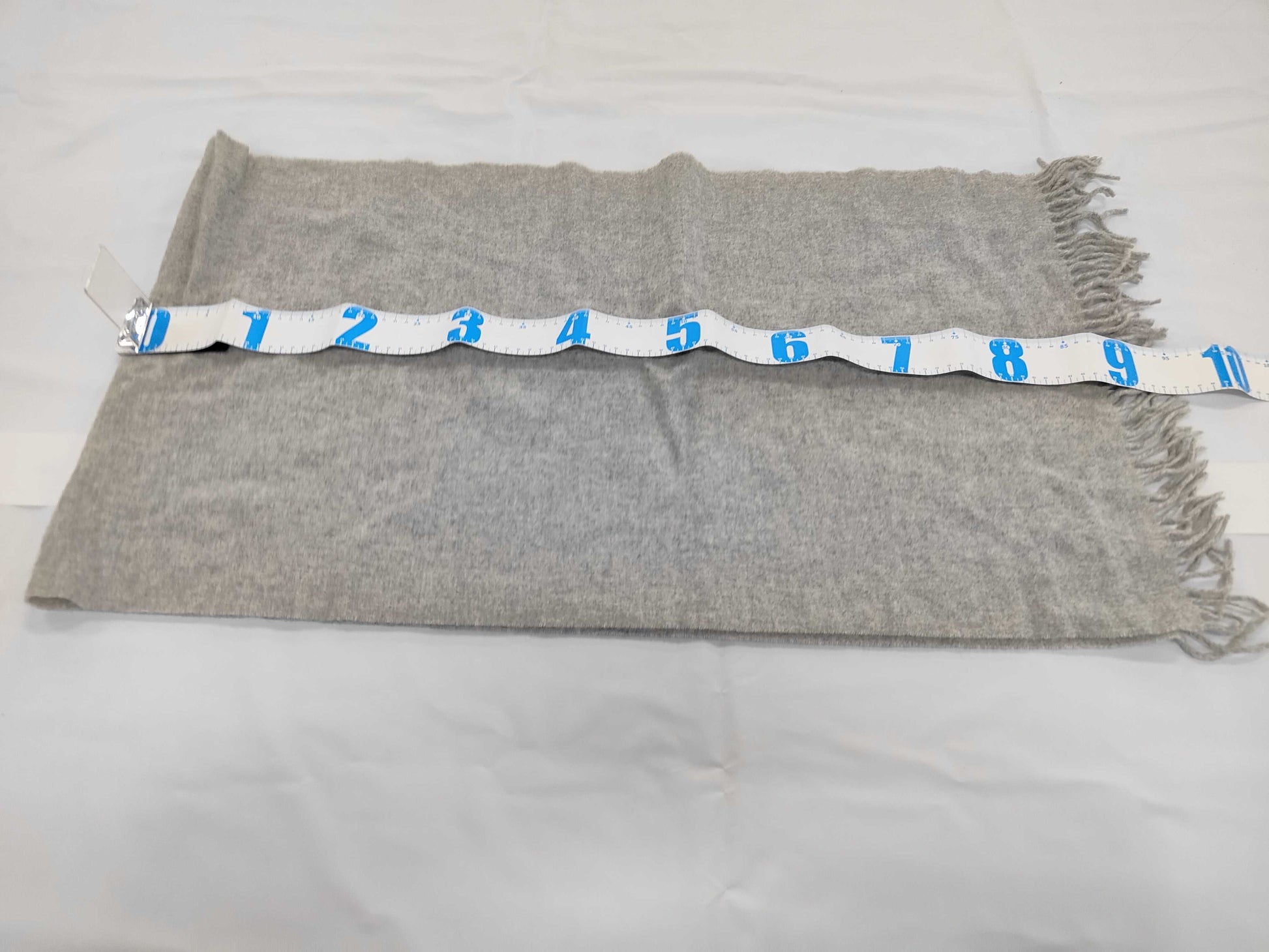 MONCLER Scarf with Logo Patch, Gray