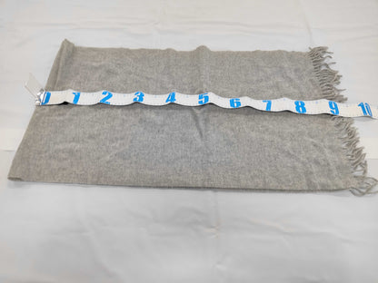 MONCLER Scarf with Logo Patch, Gray