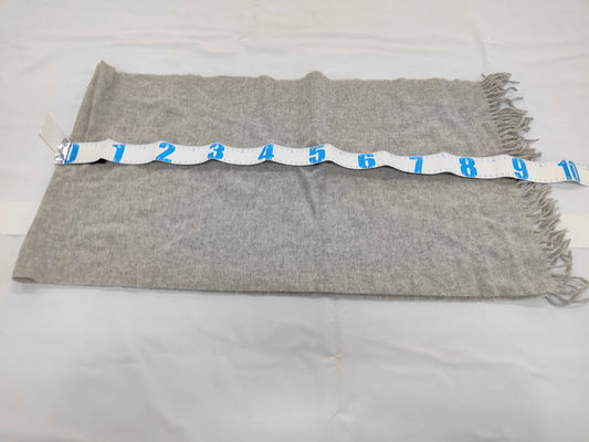 MONCLER Scarf with Logo Patch, Gray