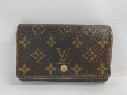 LOUIS VUITTON Monogram Portefeuille Monet Pied Tresor Wallet