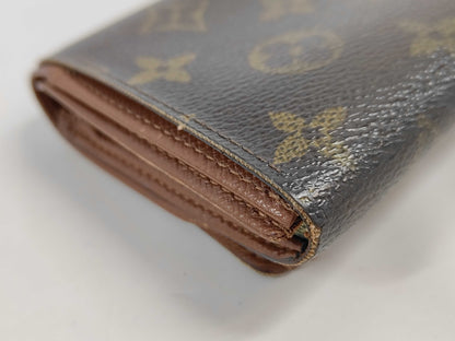 LOUIS VUITTON Monogram Portefeuille Monet Pied Tresor Wallet