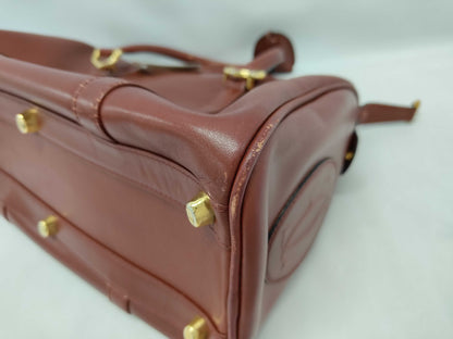 Cartier Must Leather Boston Bag Handbag