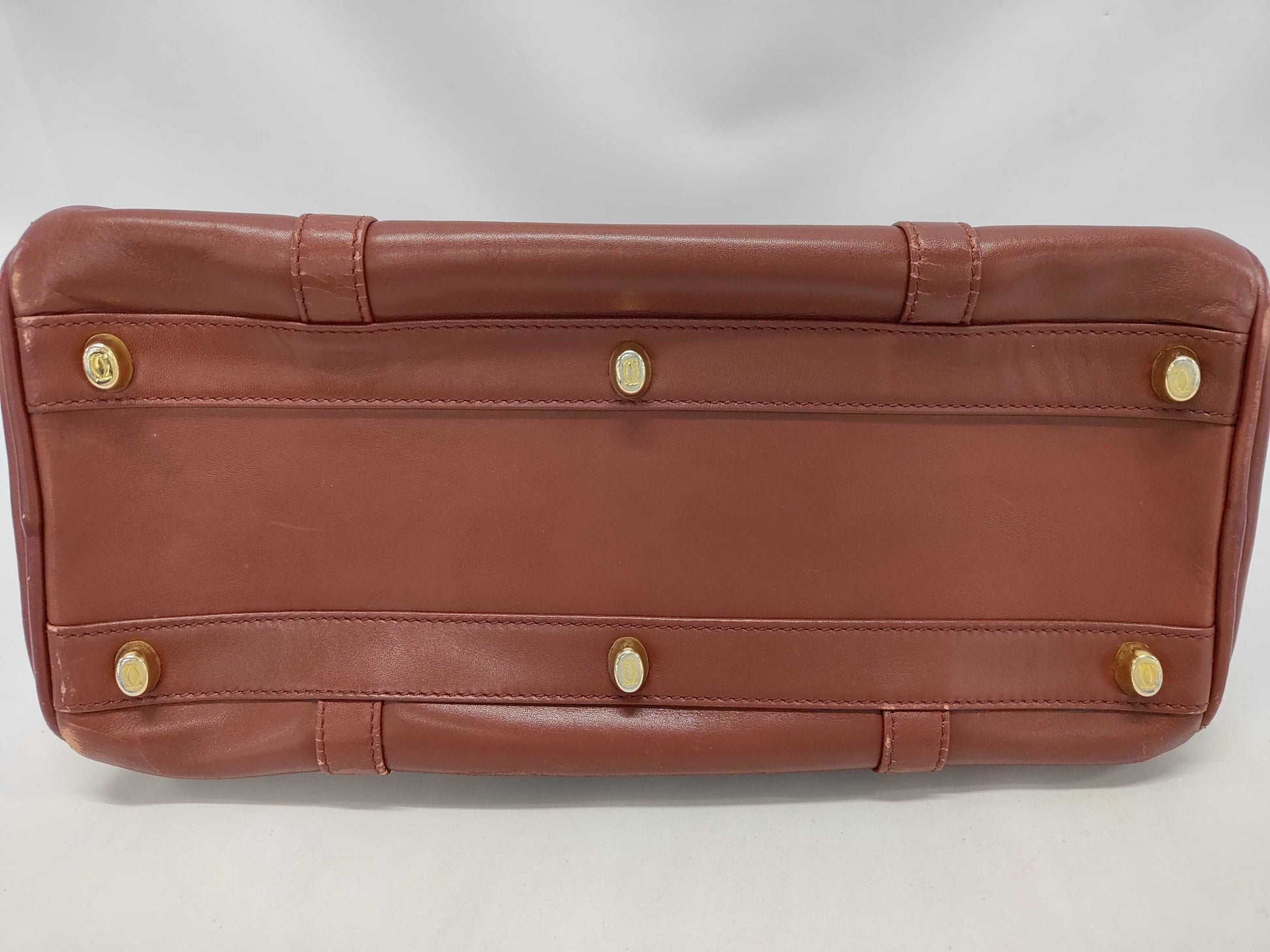 Cartier Must Leather Boston Bag Handbag