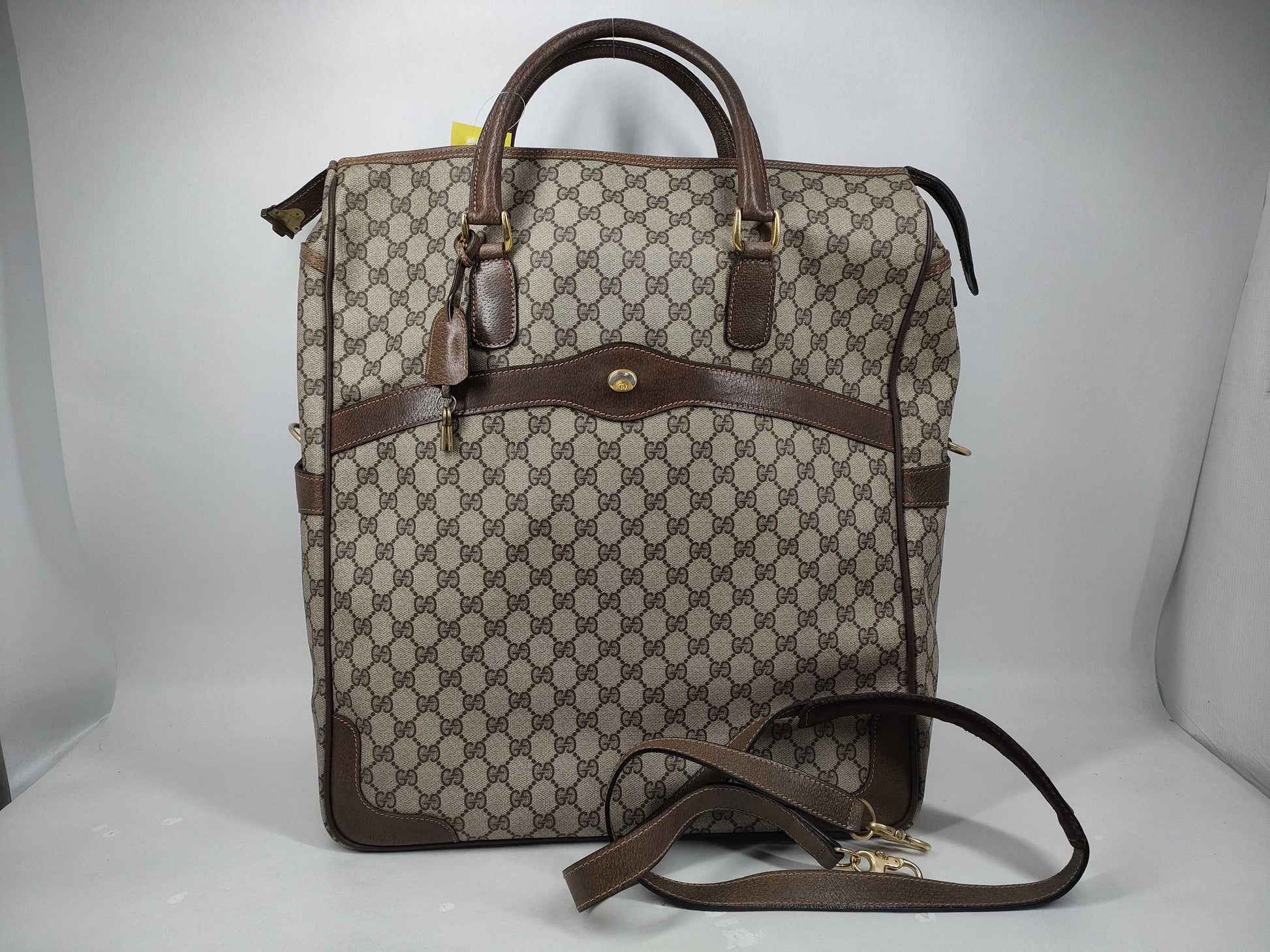 GUCCI GG Canvas GG 24 012 3635 Old Gucci Vintage Boston Bag