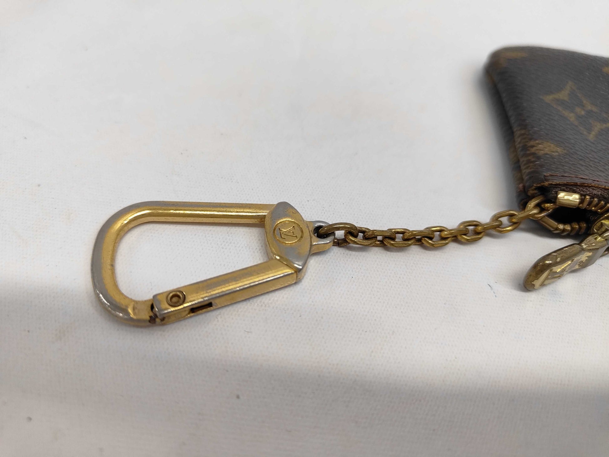 LOUIS VUITTON Monogram Pochette Cle M62650 Coin Case