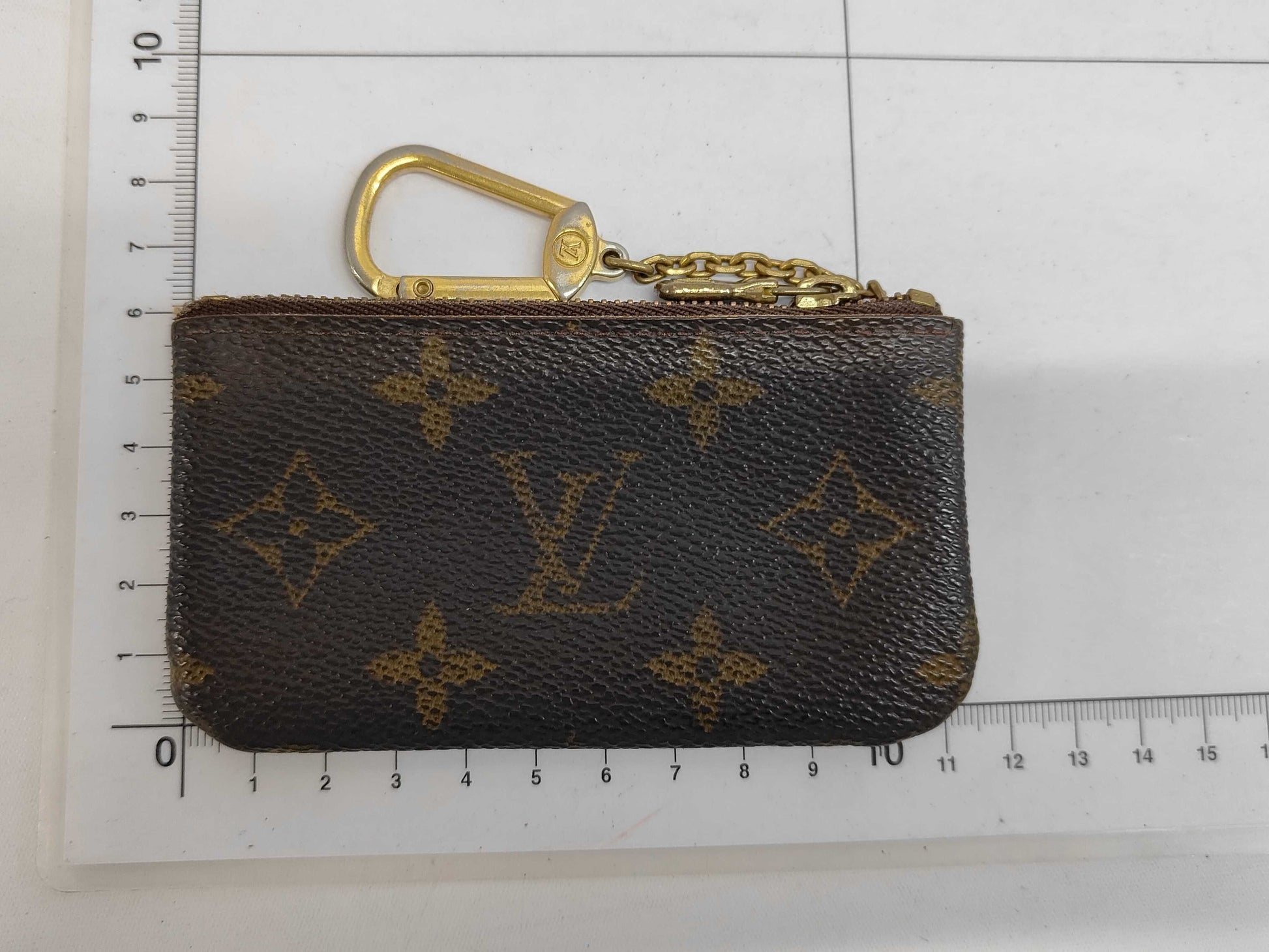 LOUIS VUITTON Monogram Pochette Cle M62650 Coin Case