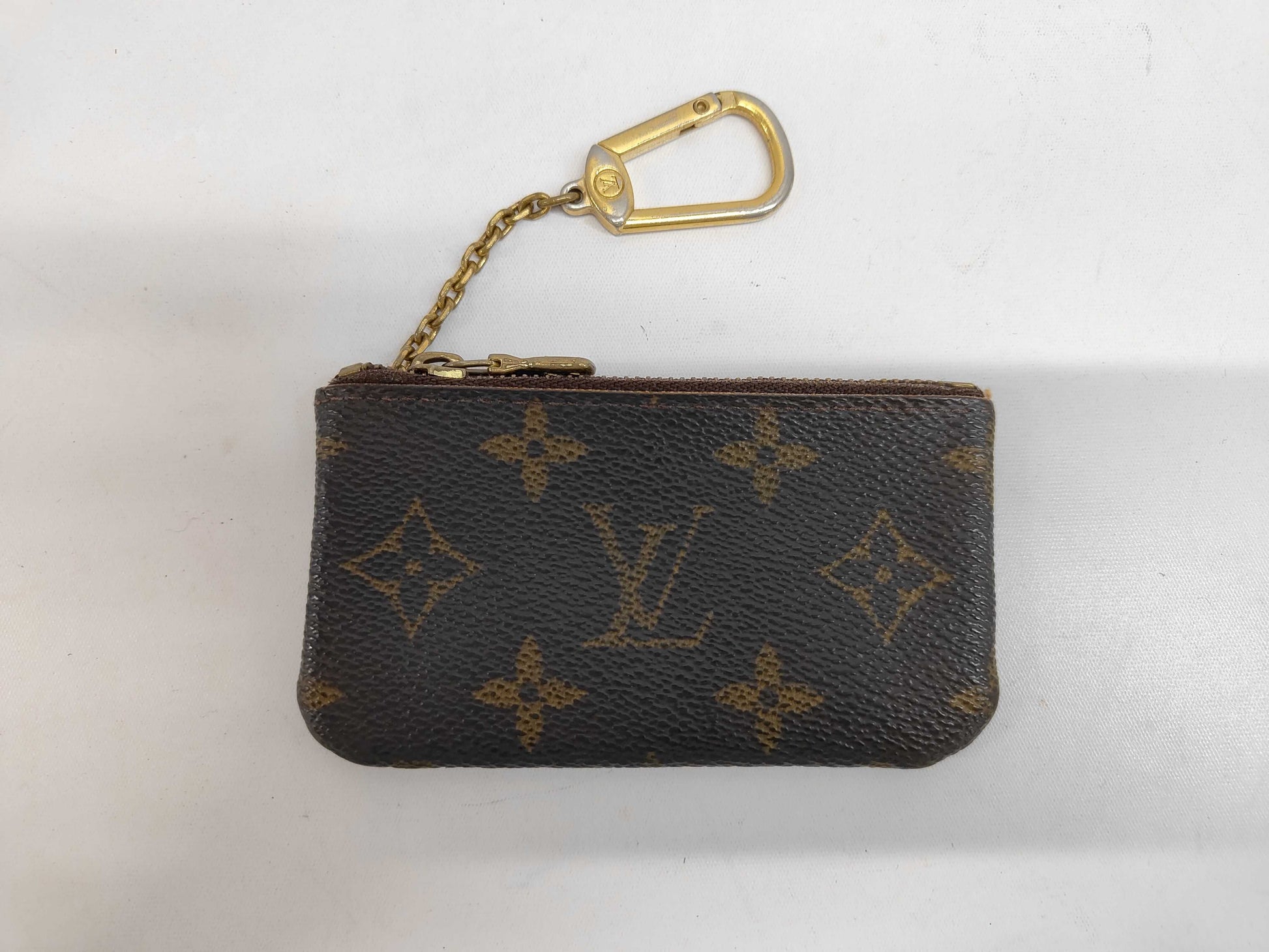 LOUIS VUITTON Monogram Pochette Cle M62650 Coin Case