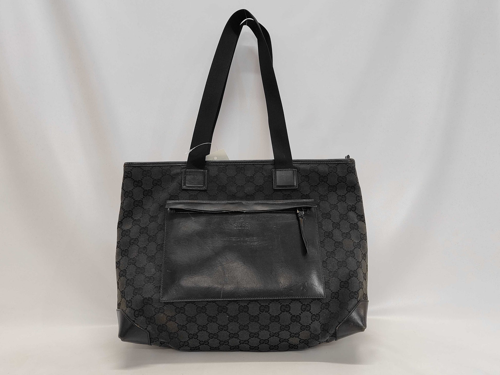 GUCCI GG Canvas 019.0426 Black GG Tote Bag