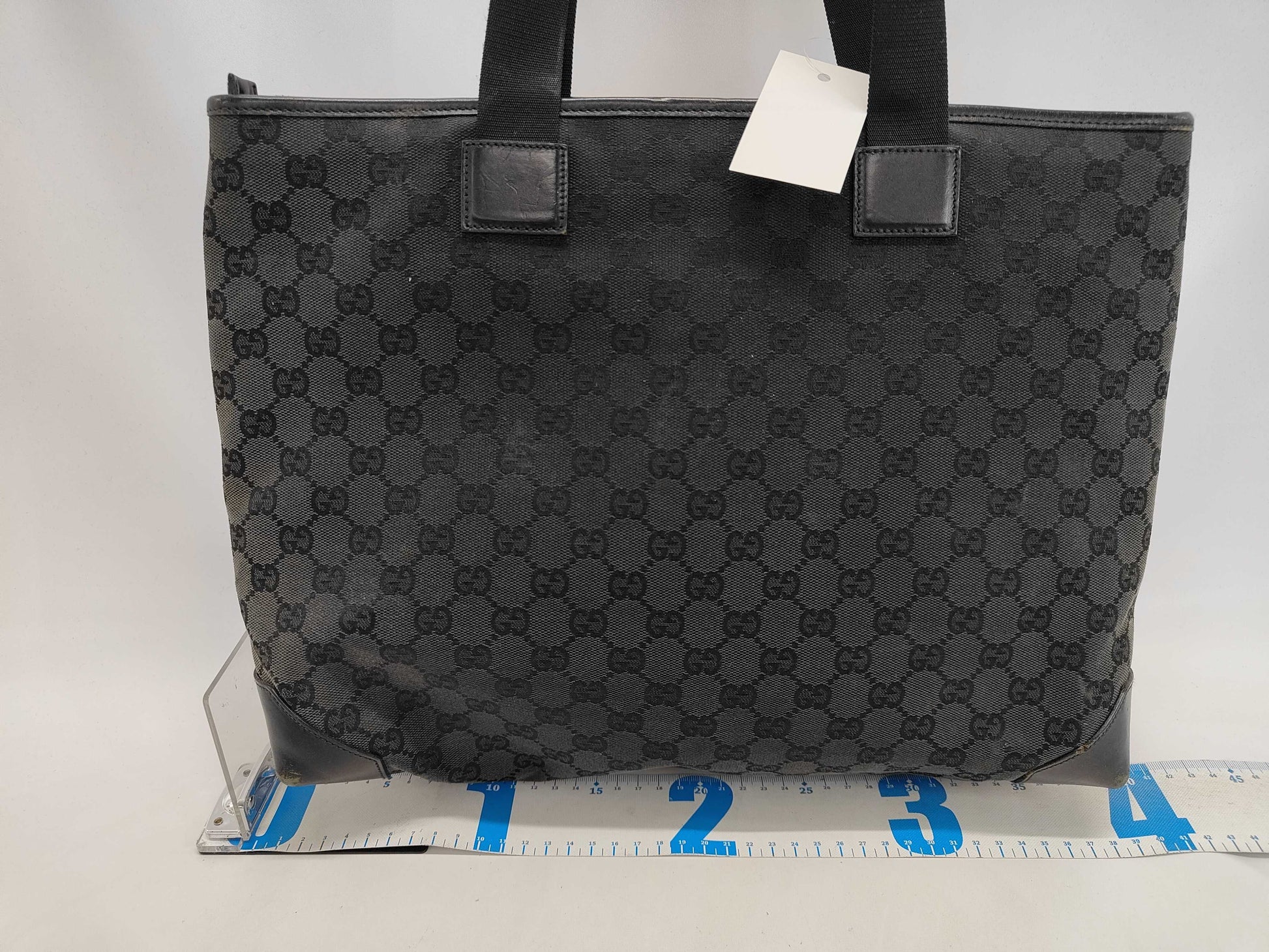 GUCCI GG Canvas 019.0426 Black GG Tote Bag