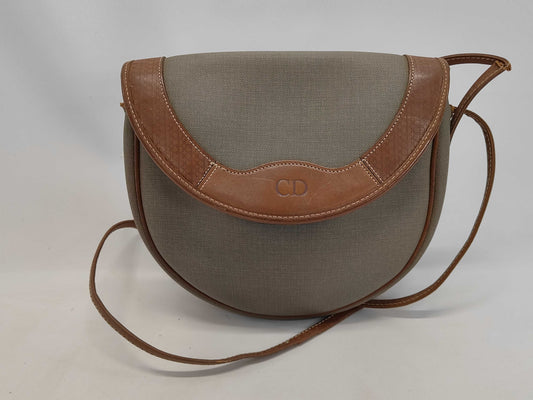 Dior CD Shoulder PVC x Leather Shoulder Bag