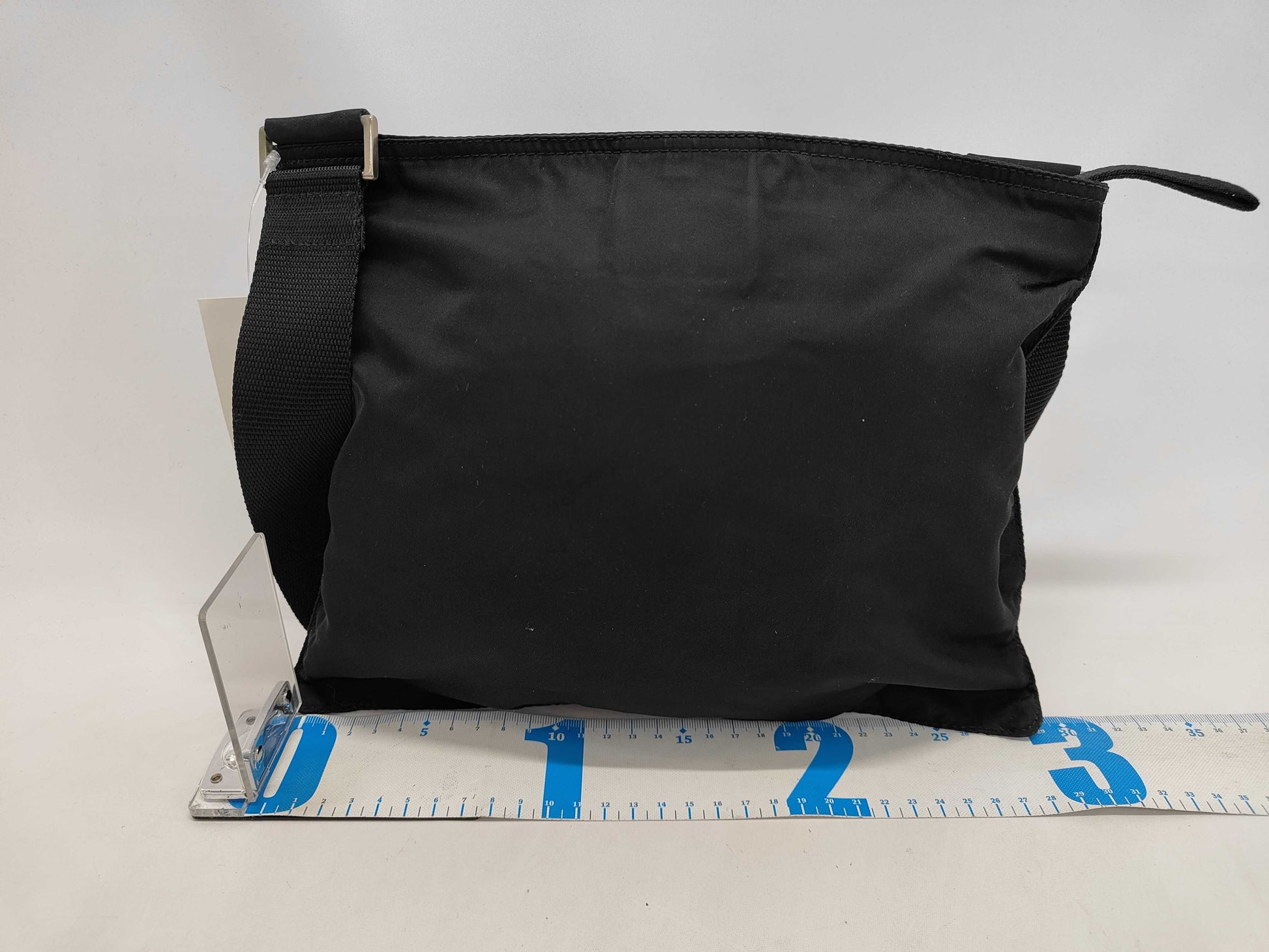 PRADA Nylon Triangle Plate Shoulder Bag