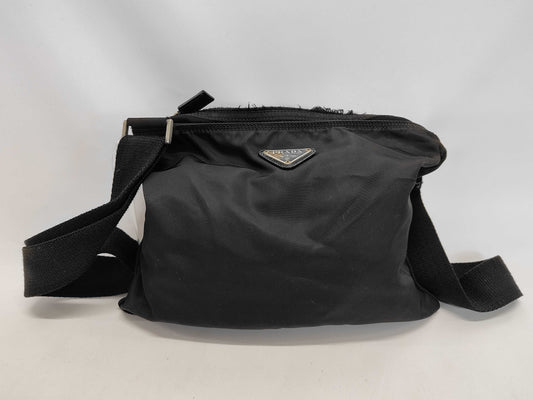 PRADA Triangle Plate Shoulder Bag