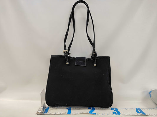 FENDI Mamma Canvas Tote Navy Tote Bag