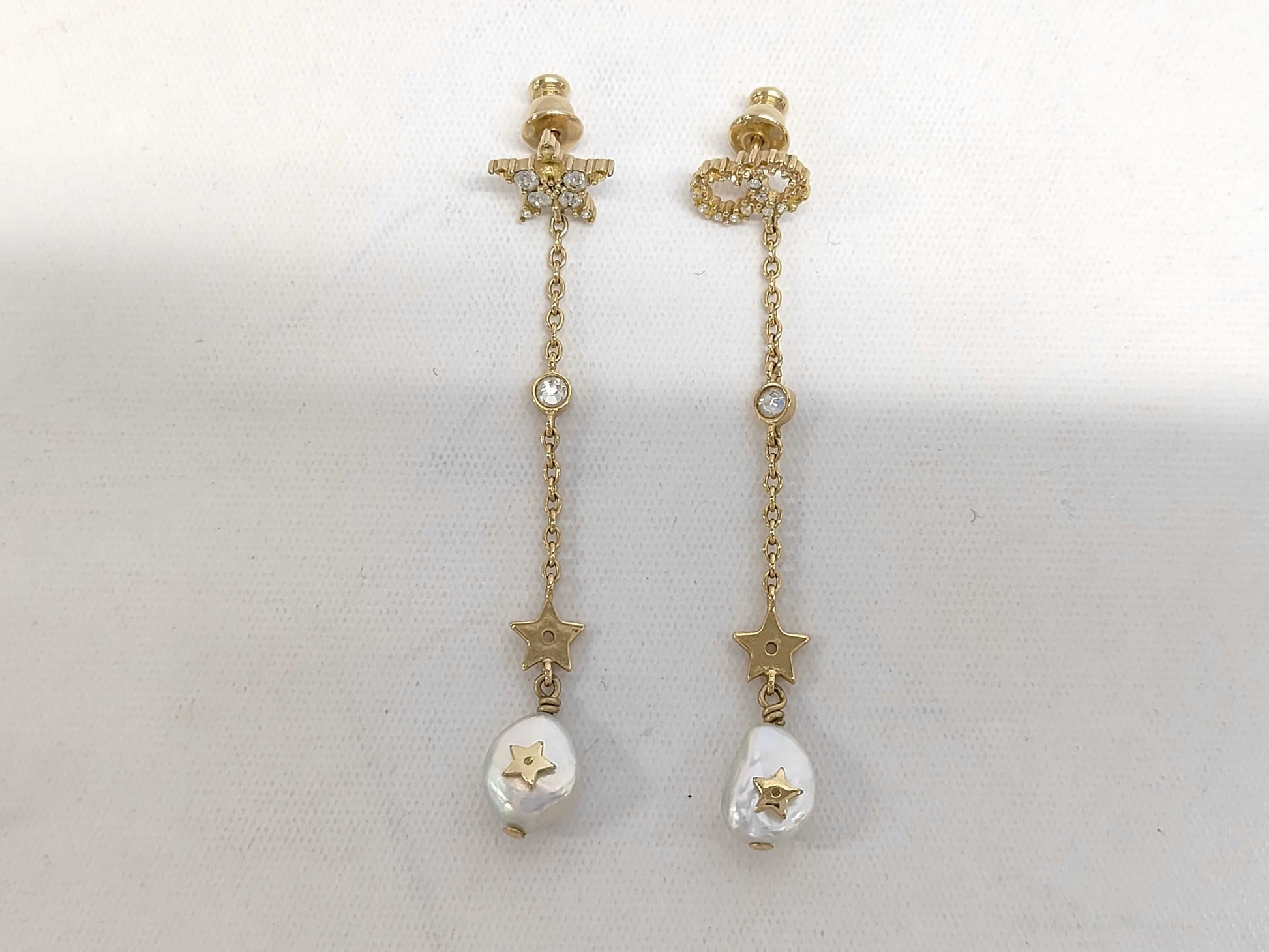 Dior Pearl and Stone Earrings 
