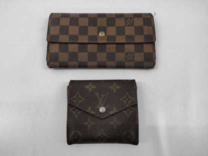 LOUIS VUITTON Monogram Damier Wallet Set