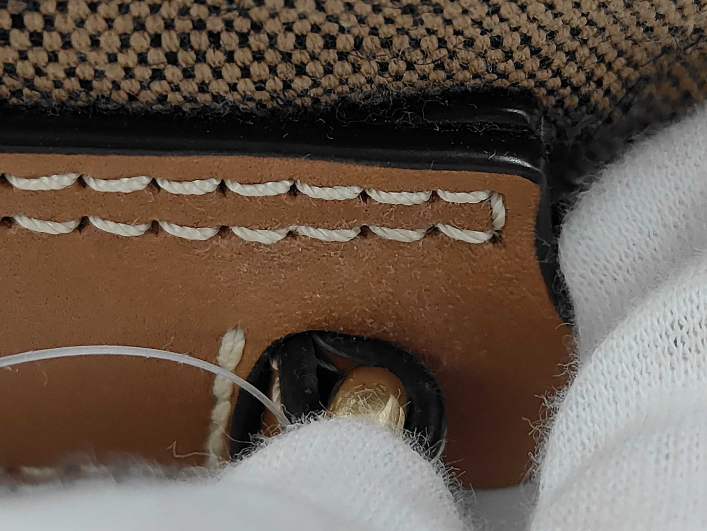 BURBERRY Mega Check Bucket Bag with Pouch