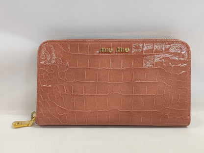 Miu Miu Embossed Long Wallet