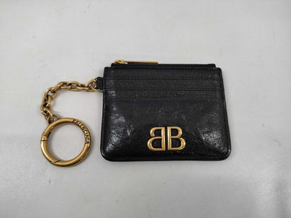 BALENCIAGA Monaco Card Holder with Keychain, Card Case, Pass Case, Business Card Case