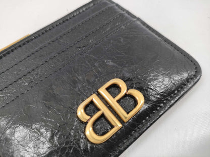 BALENCIAGA Monaco Card Holder with Keychain, Card Case, Pass Case, Business Card Case
