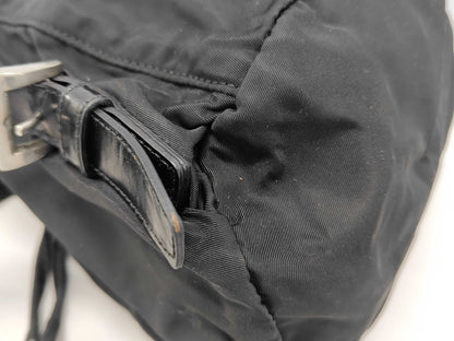 PRADA Nylon Mini Backpack with Triangular Plate and Front Pocket