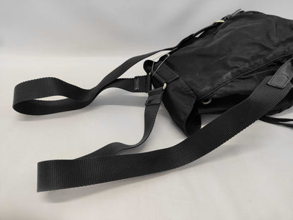 PRADA Nylon Mini Backpack with Triangular Plate and Front Pocket