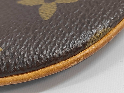 LOUIS VUITTON Monogram Coin Case, Round