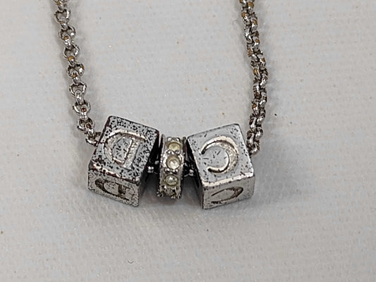 Dior CD logo necklace