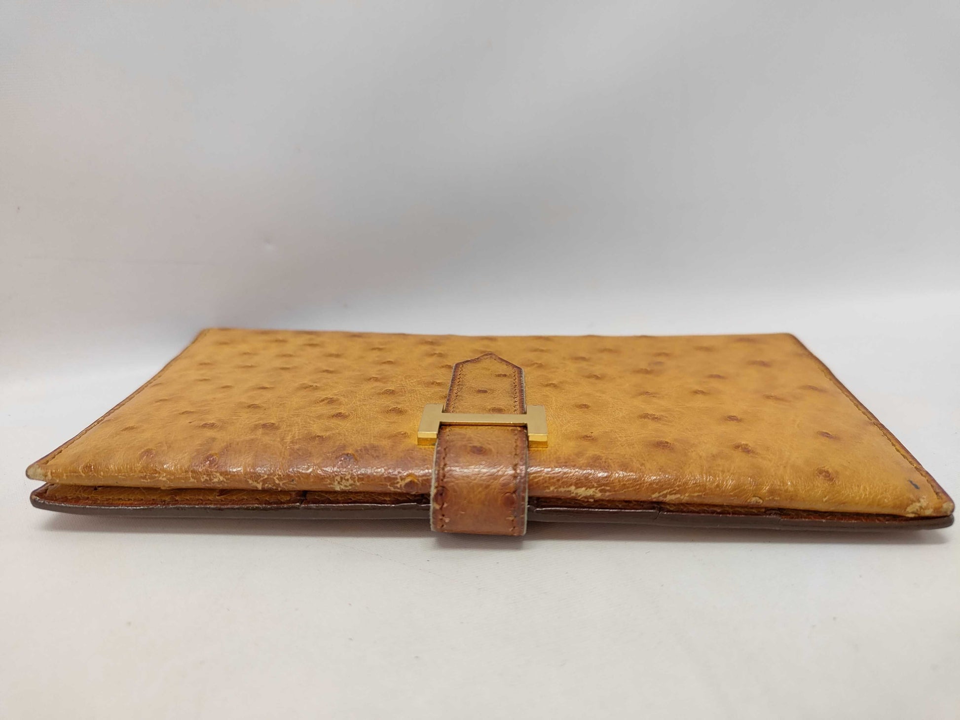 HERMES Ostrich Bearn Wallet