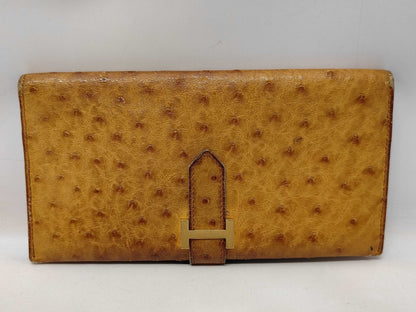 HERMES Ostrich Bearn Wallet