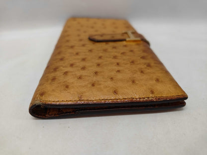 HERMES Ostrich Bearn Wallet