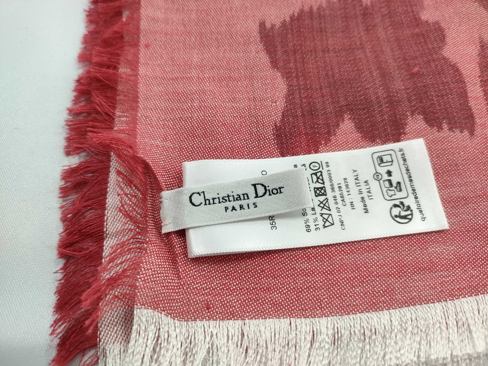 Dior large stole scarf