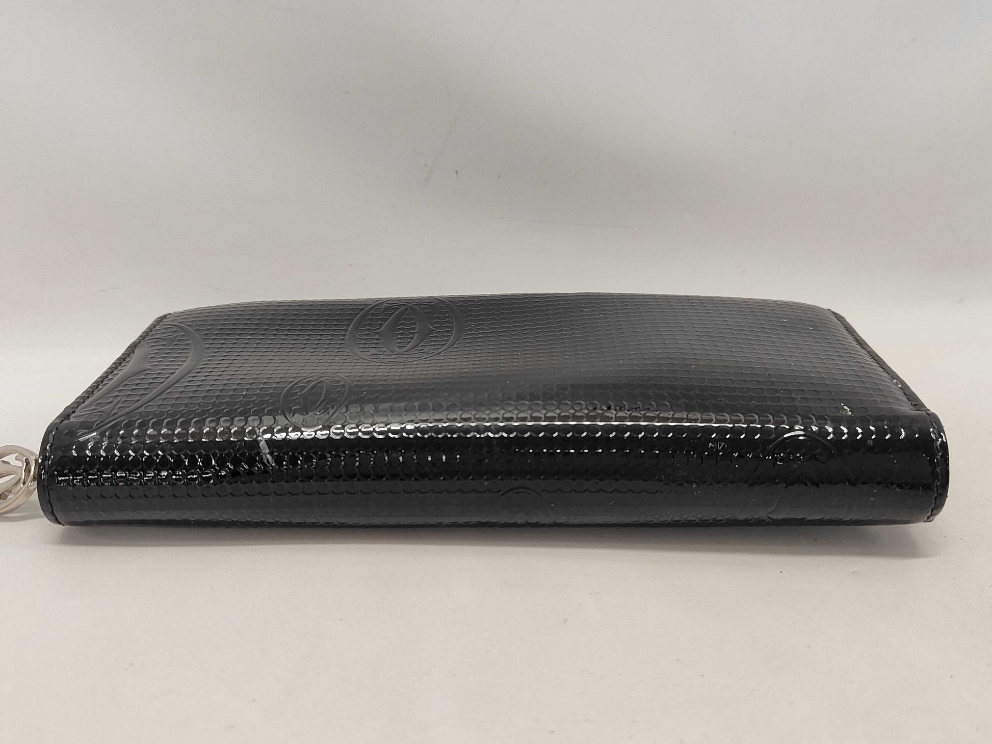 Cartier Happy Birthday Round Zip Long Wallet Black Wallet