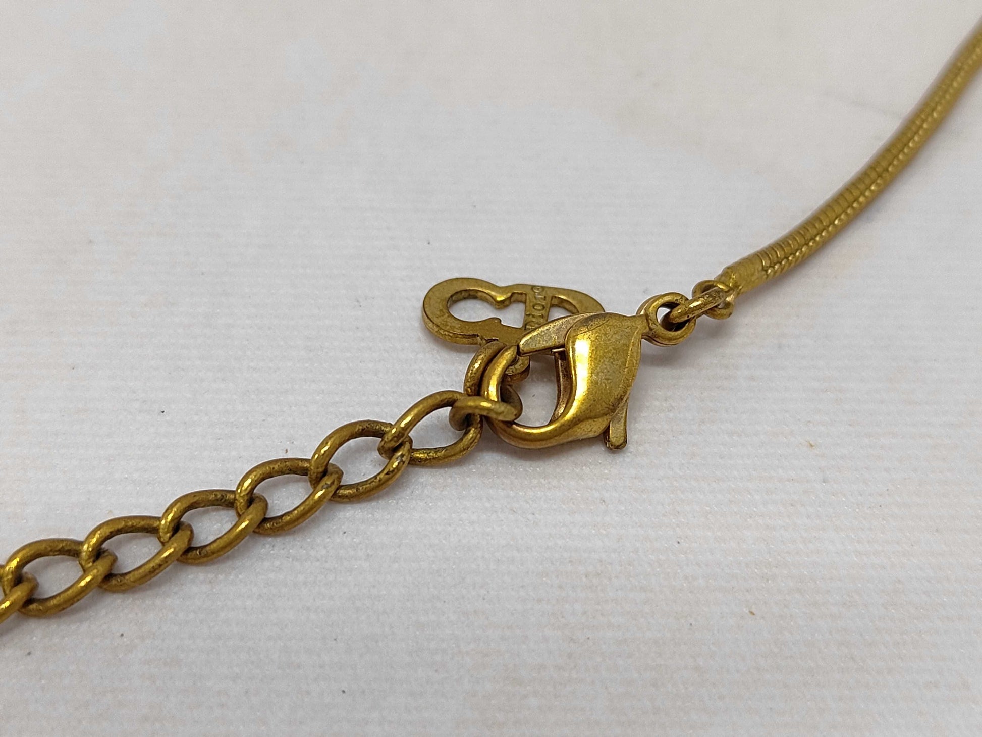 Dior Logo Cube Necklace Necklace