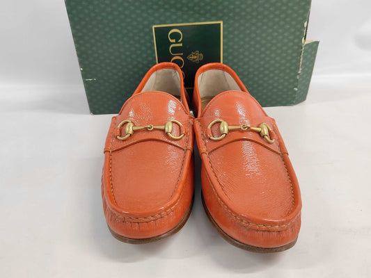 GUCCI Enamel Loafers