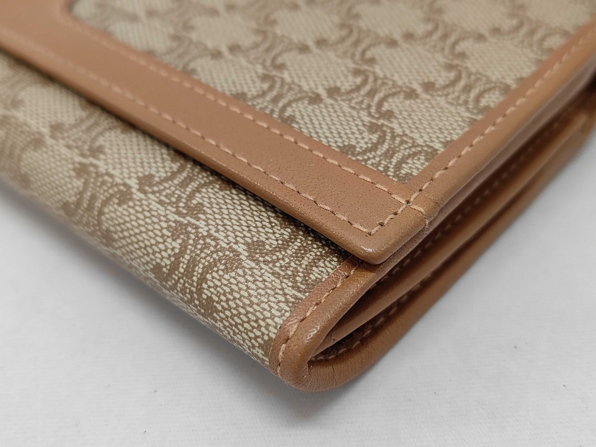 CELINE Macadam PVC Long Wallet M07 Brown Wallet