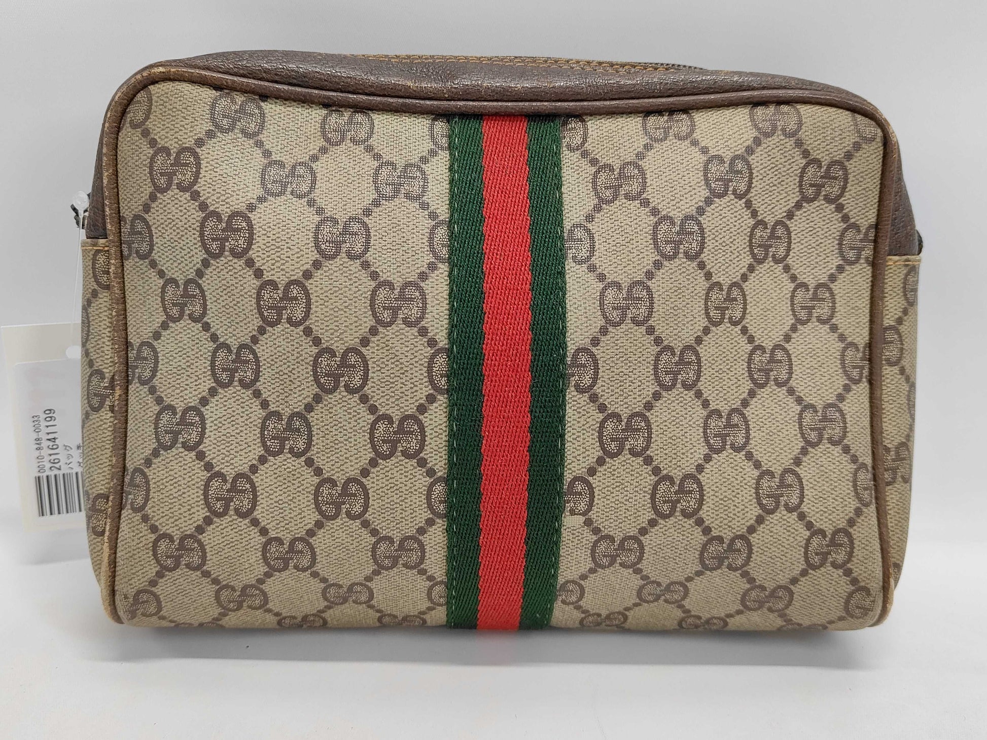 GUCCI GG Supreme Sherry Clutch Bag 