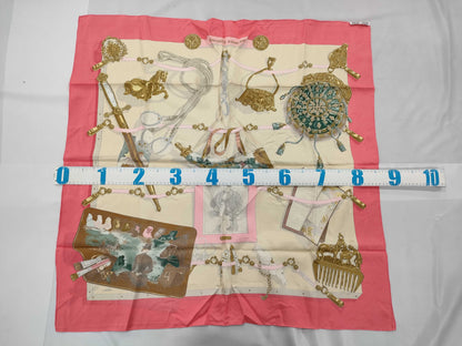 HERMES Carre Pink Scarf