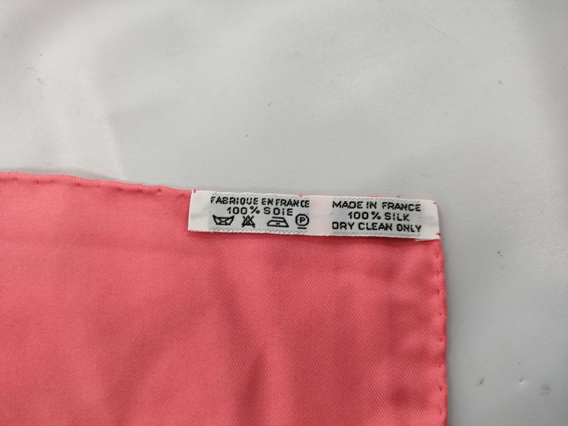 HERMES Carre Pink Scarf