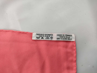 HERMES Carre Pink Scarf