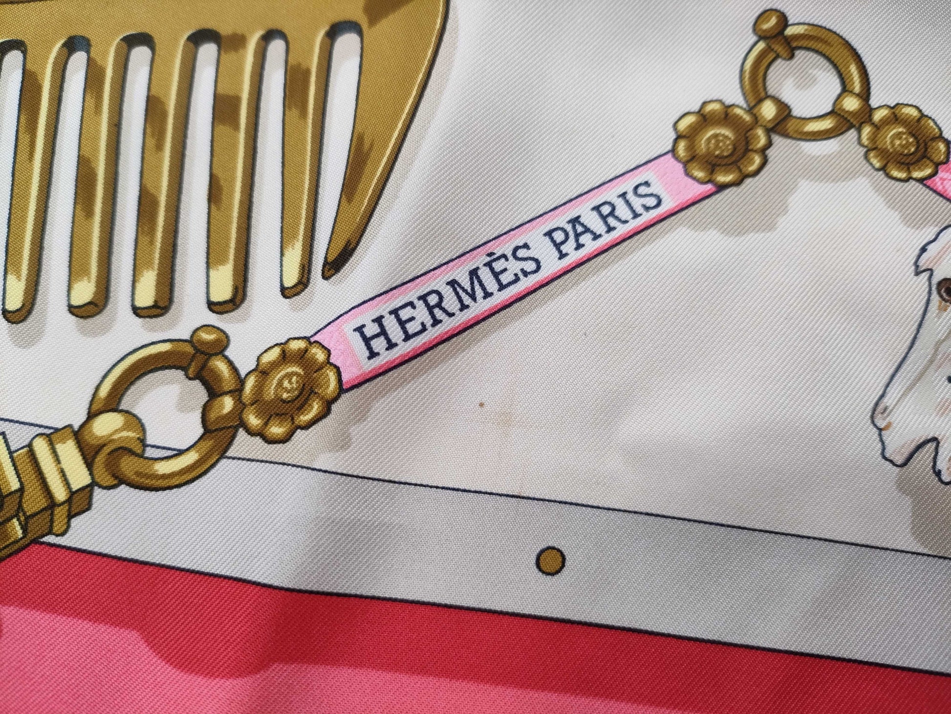 HERMES Carre Pink Scarf
