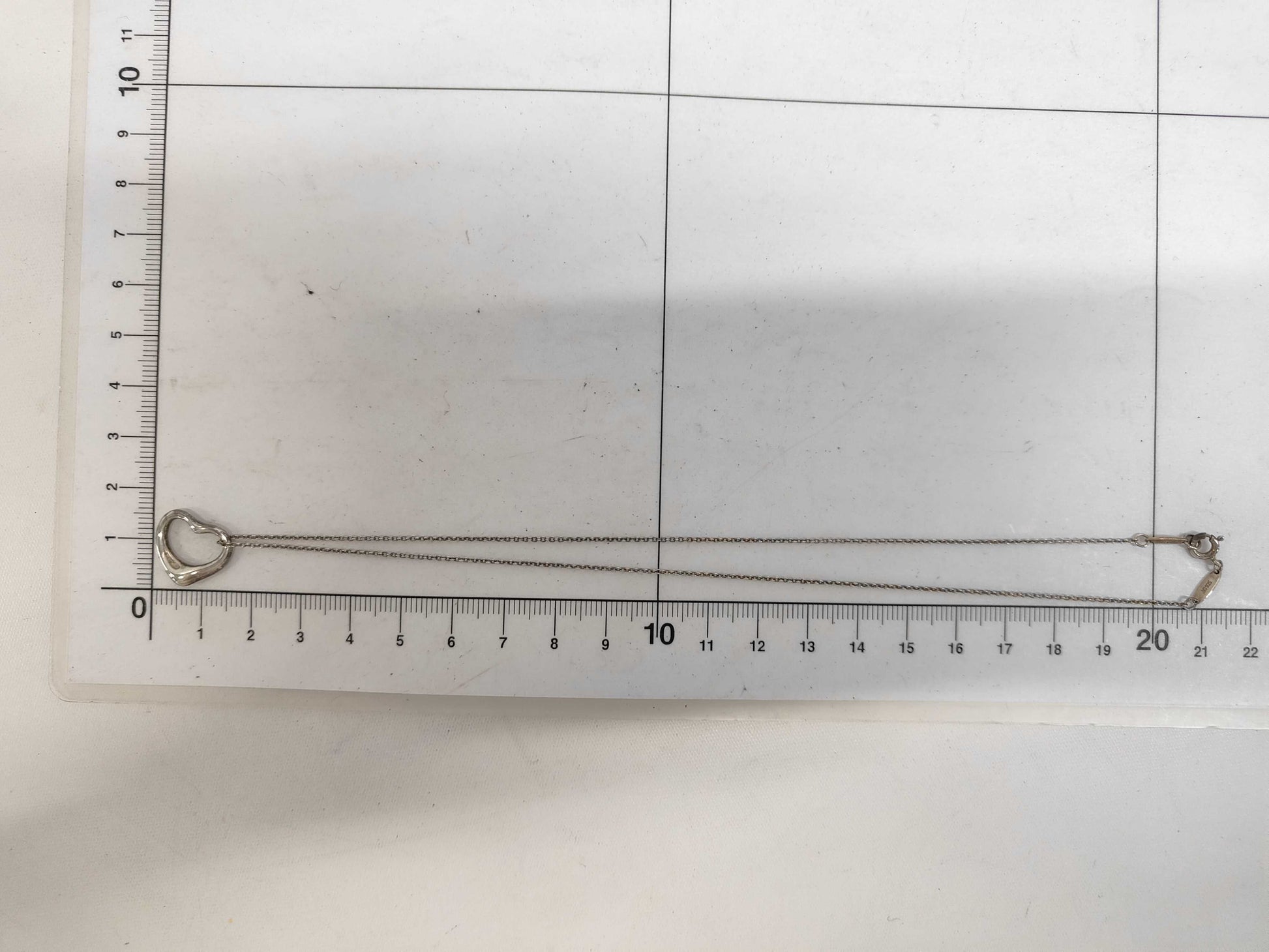 Tiffany & Co. SV925 Open Heart Necklace