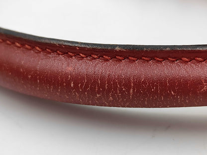 HERMES Kelly 32 Handbag, Inner Stitched Box Calf Leather, Red, Gold Hardware, V Stamp